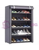 Текстилна етажерка за обувки на 5 реда